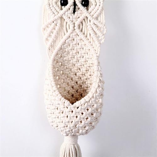 Macrame Plant Hangers Hand-Woven Tapestry Flower Pot Basket, Bohemian Plant Hanger Cotton Rope Wall Hanging Decoration Indoor Outdoor Hanging Planter Basket Flower Pot Holder - Image 5