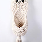 Macrame Plant Hangers Hand-Woven Tapestry Flower Pot Basket, Bohemian Plant Hanger Cotton Rope Wall Hanging Decoration Indoor Outdoor Hanging Planter Basket Flower Pot Holder - Image 5