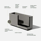 Veradek Block Series Long Box Planter - Rectangular Outdoor Planter - Image 2