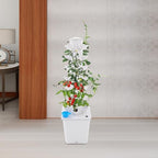 7-Tier Hydroponic Growing Tower, 35-Plant Indoor Gardening System w/Automatic Water Circulation, Vertical Aeroponic Tower Garden for Herbs, Vegetables, Fruits (White, 35-Plants) - Image 4