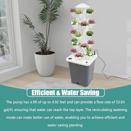25-Plant Vertical Tower Garden System - Indoor Hydroponic Growing Kit - Image 4