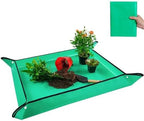 Waterproof Foldable Planting Mat Garden Potting Pad for Flowerpot Transplanting Mixing Soil Tool for Indoor Plant Repotting(100x100cm A Normal) - Image 7