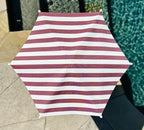 Fixed Plant Shade for Potted Plants 28" x 30" Outdoor Container Sun Shade Cover Premium Fabric Canopy with Fiberglass Frame & Soil Anchor Stripes & Solids Assembly Required - Image 2