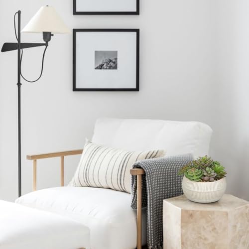 DILATATA Artificial Succulent Plants in Pot 5.5 Inch Fake Succulents Arrangement Potted Plant in White Ceramic Planter Bowl for Home Office Desk Shelf Living Room Bedroom Bathroom Decor - Image 7