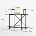 Zhongma 3 Tier Heavy Duty Plant Stand (L45.67 x W17.32 x H39.37) - Image 3