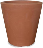Crescent Garden Madison Planter– Weather-Resistant, Double Walled Indoor/Outdoor Plant Pot with Drain Hole – Durable All-Season Plastic Flower Container, 14" W (Terracotta-Colored) by CrescentGarden