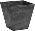 Novelty 35108 Artstone Ella Square Planter, 10-Inch, Black by Novelty