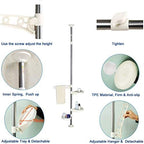 BAOYOUNI Plant Stand Tension Rod, 3 Trays&1 Arm Adjustable Ivory - Image 5