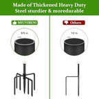 Shepherds Hooks for Outdoor with 7 Base Prongs, 72 Inches Heavy Duty Garden Bird Feeder Pole for Hanging Bird Feeder, Plant Baskets, Solar Light Lanterns, Outdoor Plant Hanger Hook,2 Packs - Image 5