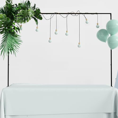 Over Table Rod Stand with Clamp 2 Pack Black Table Arch Banner Stand by Xiomot