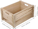 Sewroro Wooden Planter Box Khaki Rectangular for Succulent Plants - Image 2
