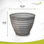 Headwind Ironstone Woodsdale Planter, 10", Dusted Pearl, 1 Pack - Image 2