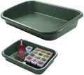 Potting Tray, 17×12×3in Multi-Purpose Gardening Mat for Repotting and Seed Starting Plastic Plant Tray for Indoor & Outdoor Use, Green, Planting Trays by Unknown