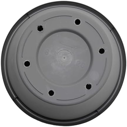 Bloem Terra 10" Plastic Planter, 2 Gallon, Charcoal, 6-Pack - Image 6