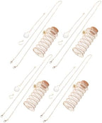 VICASKY 4pcs Spiral Glass Hanging Propagation Station with Suncatcher by VICASKY