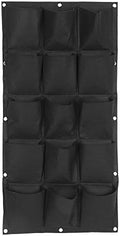 Zerone Garden Planter Bag Pocket, 7/12/15/18 Pockets Planting Bag Garden Balcony Wall Vertical Flower Plants Hanging Planter(15 Pockets) by Zerone
