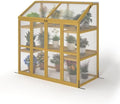 Wooden Garden Greenhouse, Greenhouse Wooden Cold Frame Greenhouse, Garden Portable Mini Greenhouse Cabinet, Greenhouse Flower Shelf Bed for Outdoor Indoor Use by ZeHuoGe