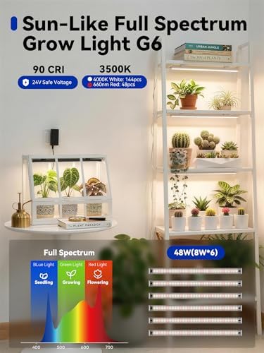 GLOWRIUM Grow Lights for Indoor Plants, LED Grow Light Bar Full Spectrum - Image 4
