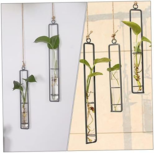 Abaodam Xmas Wall Hanging Propagation Station 3pcs Iron and Glass Tubes - Image 7