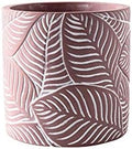 Plants Flower Pots Indoor Flower Plant Pots Modern Decorative Gardening Pot with Drainage Hole for All House Plants Flowers Herbs Cement Round Planter Gardening Pot (Color : Brass) by Unknown