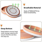 Glazed Terracotta Pot Sets & Saucers Set - Image 7