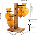 Plant Terrarium Propagation Stations with Wooden Stand - Image 2