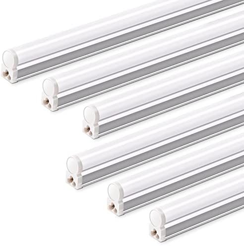 Barrina T5 4FT LED Shop Light, 2200lm, 5000K Daylight White, 20W, 6 Pack by Barrina