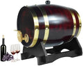 1.5L Whiskey Barrel Dispenser Oak Aging Barrels Home Whiskey Barrel Decanter for Wine, Spirits, Beer, and Liquor (Retro Color) by Aimee_JL
