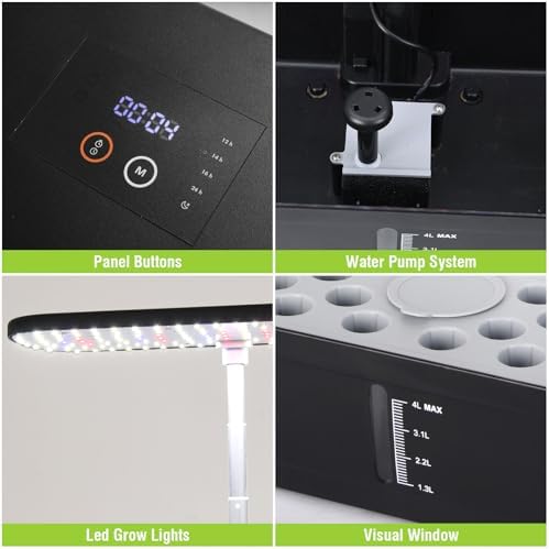 52 Pods Smart Hydroponics Growing System Indoor Herb Garden with Auto Timer - Image 4