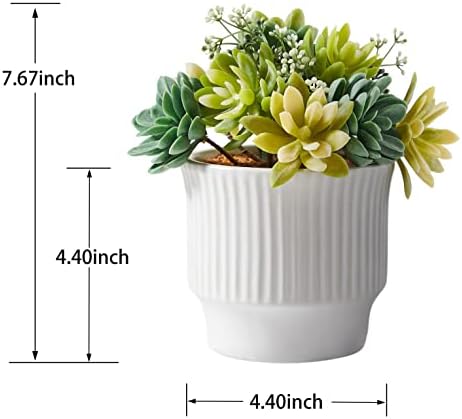 Artificial Succulent Plants, Faux Succulents Fake Plants Set of 2 - Image 4