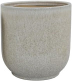 Ceramic Planters, Set of 2, 11.5 Inch, White and Gray - Image 5