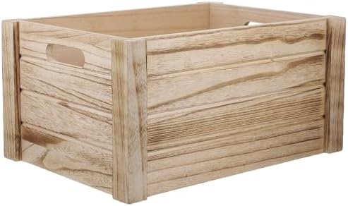 Wood Flower Pot Box Rustic Rectangular for Succulent Plants by JOINPAYA