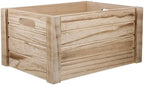 Wood Flower Pot Box Rustic Rectangular for Succulent Plants by JOINPAYA
