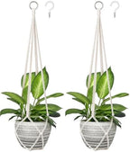 Dahey Macrame Plant Hanger and Fake Hanging Plants for Wall Ceiling Bedroom Bathroom Indoor Boho Home Decor - Image 2