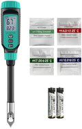 Tadeto Soil pH Tester, High Accuracy Digital pH Meter for Soil, Garden, Water, Plants, Solution and Food, Soil pH Test Kit with Thermometer LCD Display, Calibration Powder and Alloy Protective Cap by Tadeto