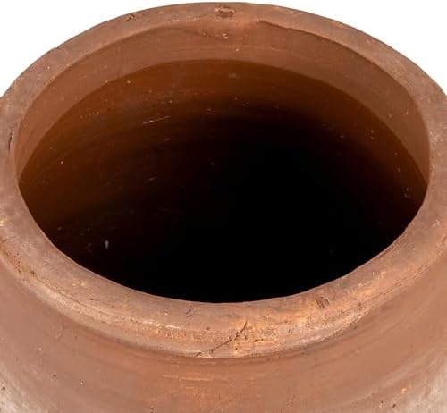 Creative Co-Op Large Orange & Whitewashed Terracotta Urn - Image 7