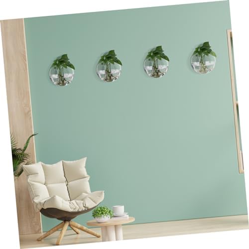 4pcs Glass Wall Planter Globe Terrarium Holder for Flowers - Image 4