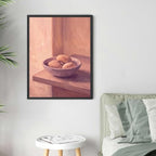 Still Life Bowl of Potatoes Wall Art, Modern Minimalist Black Framed Print - Image 4