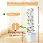 Hydroponic Growing System Kit - Hydroponic Tower Indoor Smart Vertical Garden,Hydroponic Vegetable System,35 Pods, Automatic Timer, Gardening Gift - Image 4