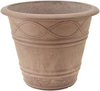 PSW Pot Collection Western Weave Planter Pot for Indoor and Outdoor Plants and Gardens, 14.5-inch, Taupe - Image 2