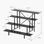 Zhongma 4 Tier Sturdy Heavy Duty Metal Plant Stand indoor & outdoor - Image 3