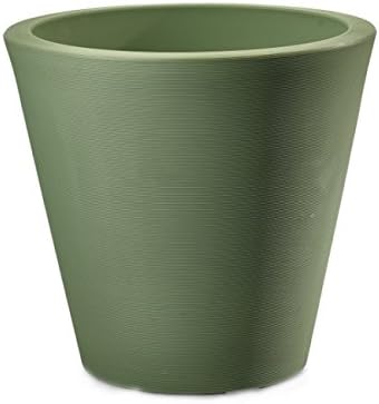 Crescent Garden A115066A Rotational Molded Madison Planter, Lemongrass, 20" by CrescentGarden