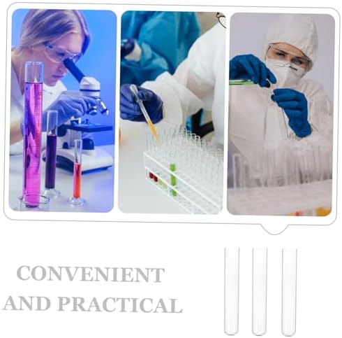 Glass Laboratory Test Tubes Round Bottom Flat Mouth 20pcs - Image 3