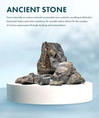 SubstrateSource Natural Aquarium Stones - Angular Dark Brown & Rust-Toned Decorative Rocks w/Layered Texture - Freshwater Aquascaping, Betta Fish Tank, Reptile Enclosure, Hermit Crab - Ancient, 5 LB - Image 2