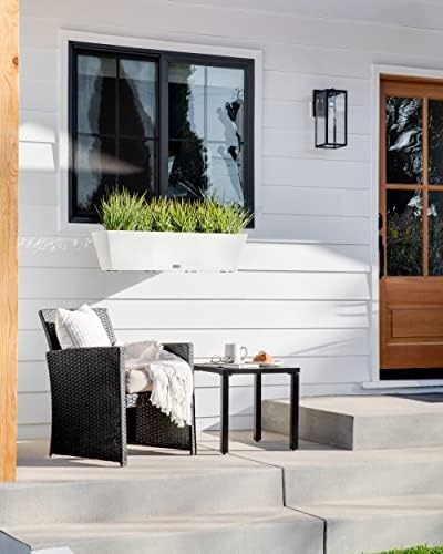 Veradek Pure Series Railing Planter - Tapered Window Box with Bracket - Image 5