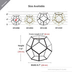 WGV Geometric Planter Terrarium Bulk, Width 8.7" Height 7.5" Clear Glass Black Frame DIY Succulent air Plant Miniature Fairy Garden Windowsill Tabletop Decor, Globe Geode 4 Pieces - Image 2