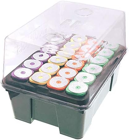 DWC Cloner Rooting Recirculating System 24 Site Cutting Clone and Seeding Root 2 in 1 Deep Water Cloner 24 Site with Clear Humidity Propagation Dome (Black) by IndoorGardenGear