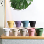 vensovo 48 Pcs 2" Terracotta Pots with Drainage,Steel Blue Clay Pot - Image 6