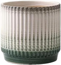 Plant Pot Cylindrical Large Ceramic Plant Pots Simple Lines Gradient Color Flower Pots Living Room Balcony Succulent Plants Green Plants Planters Flower Pots(Green,Small) (Green S) by Unknown
