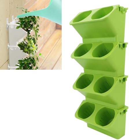 Cryfokt Wall Hanging Vertical Planter with Deep Pockets (Light Green) - Image 2